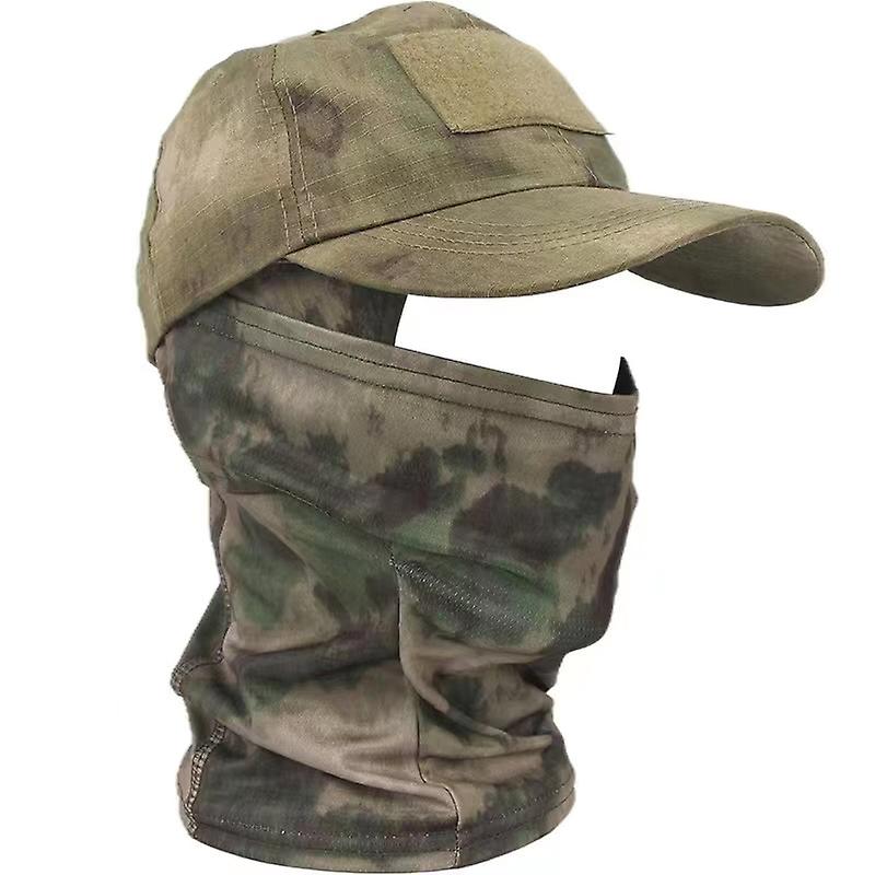 2022 Military Hood Tactical Army Baseball Caps for Men Women Summer Snapback Sun Hats Outdoor Camouflage Balaclava Half Ski Mask