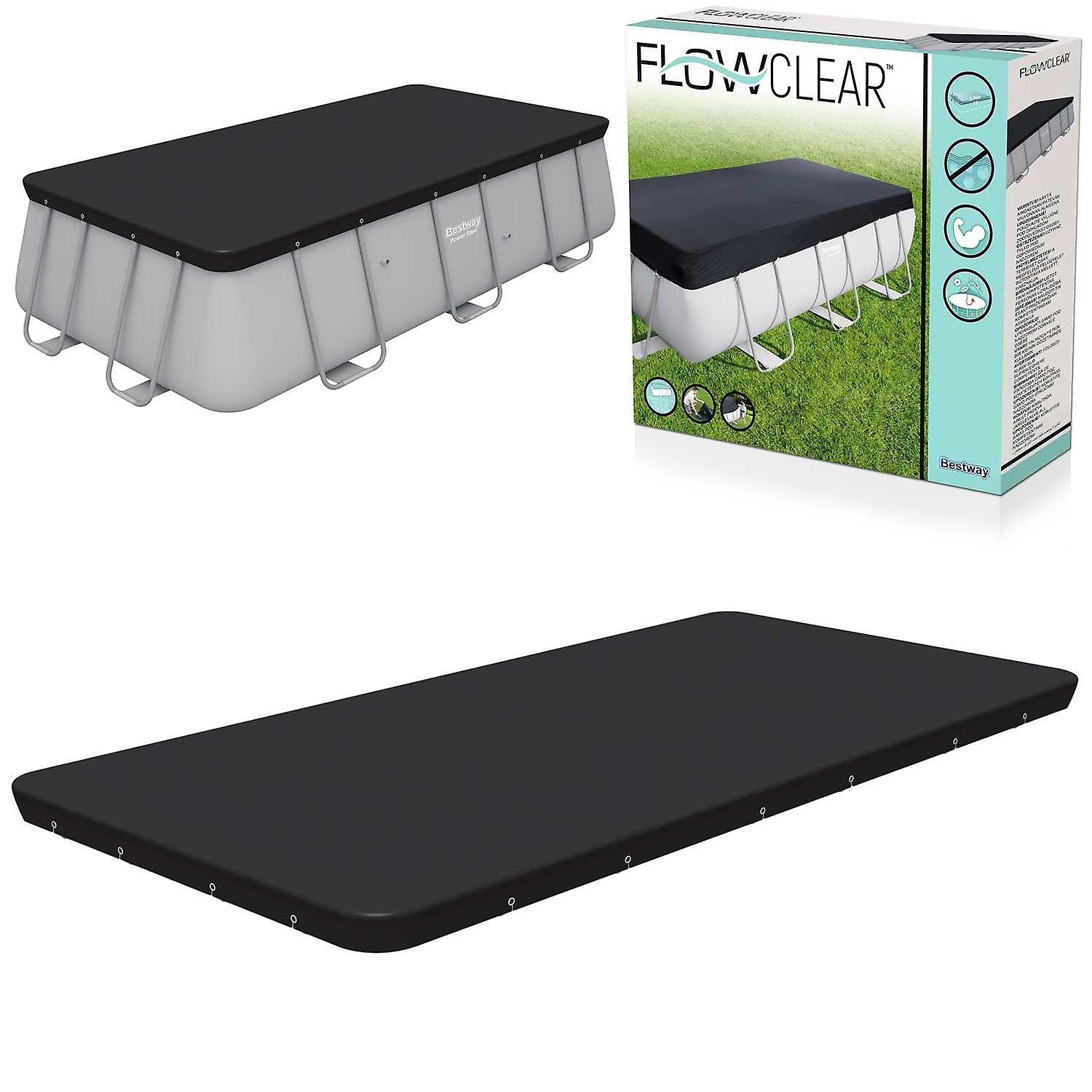 Bestway - cubierta piscina - rectangular - 396x185cm - azul