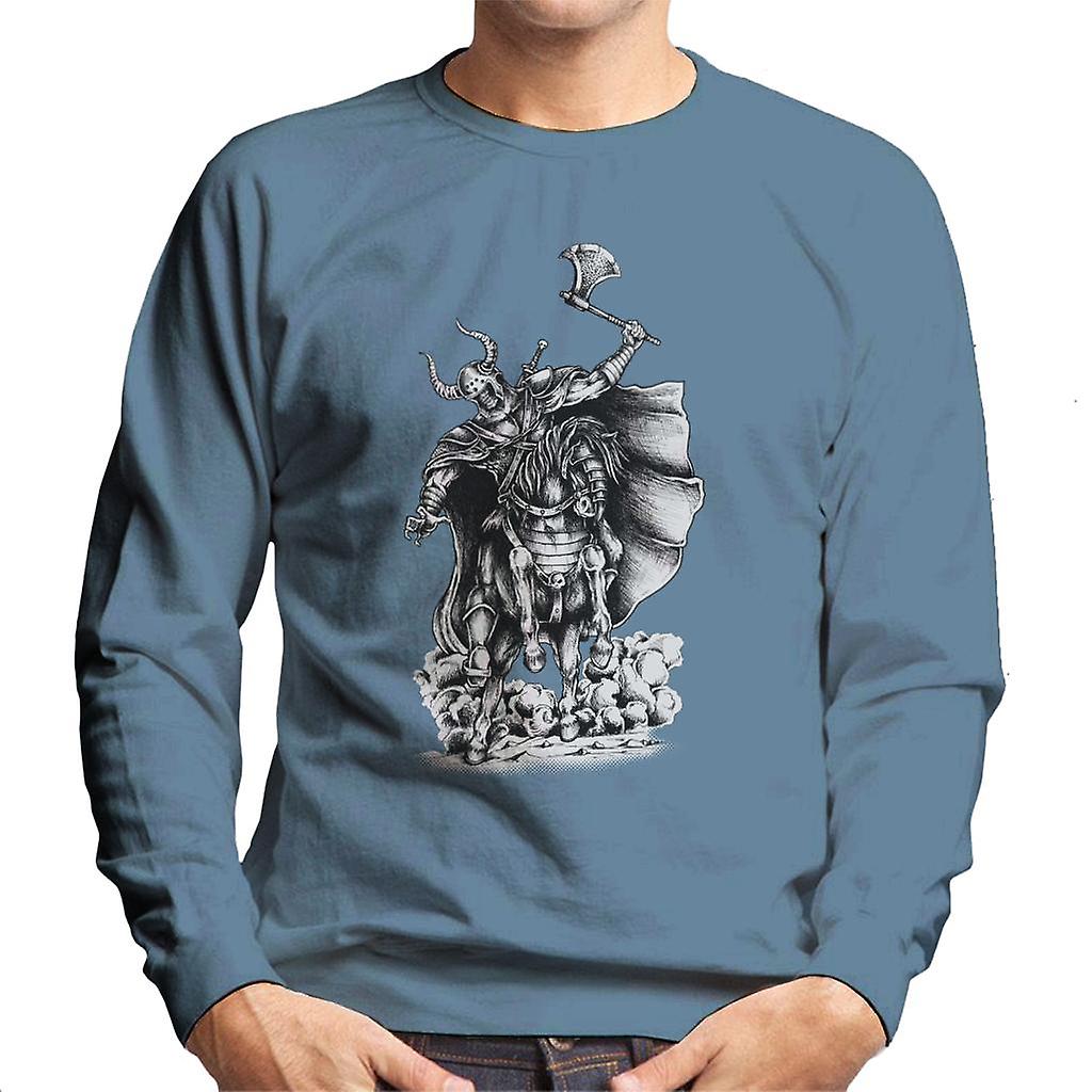 Hest Skull Warrior menns Sweatshirt