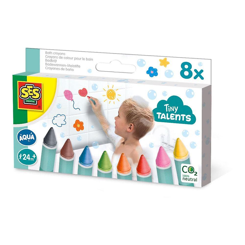 SES CREATIVE Tiny Talents Bath Crayons, 8 Colours