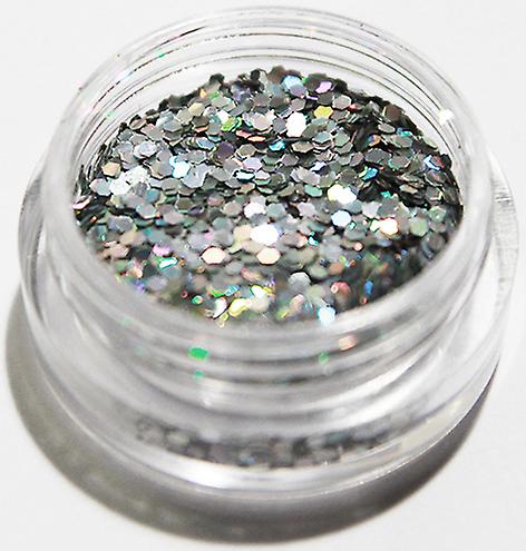 Nail glitter - Hexagon - Silver - 8ml - Glitter