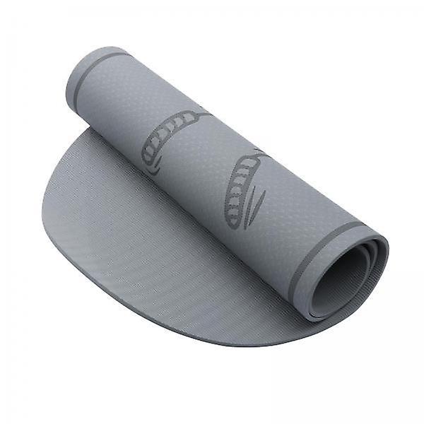 2xExercise Skipping Mat High Density Dance Cushion Yoga Mat Buffer Pad Gray