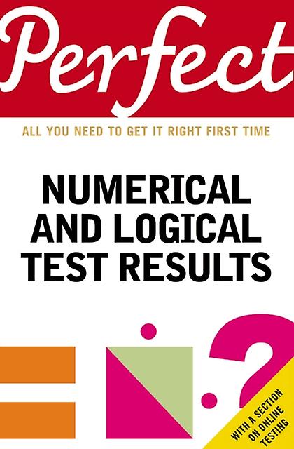 Perfect Numerical And Logical Test Results by Marianna Moutafi Paperback