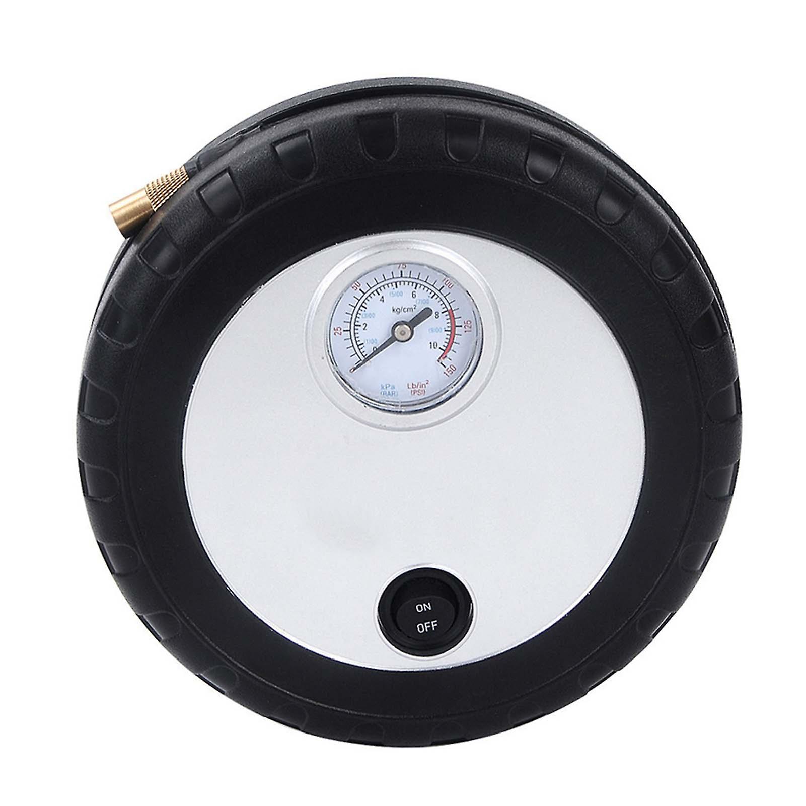 Mini Tire Pump with Cigarettes Lighter Plug Durable Tire Pressure Detection Tool for Bike Motorcycle