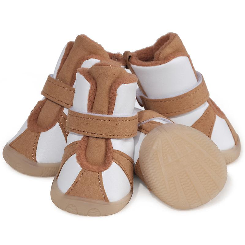 4pcs Snowproof Dog Boots Non-slip Puppy Shoes Breathable Outdoor Puppy Shoes