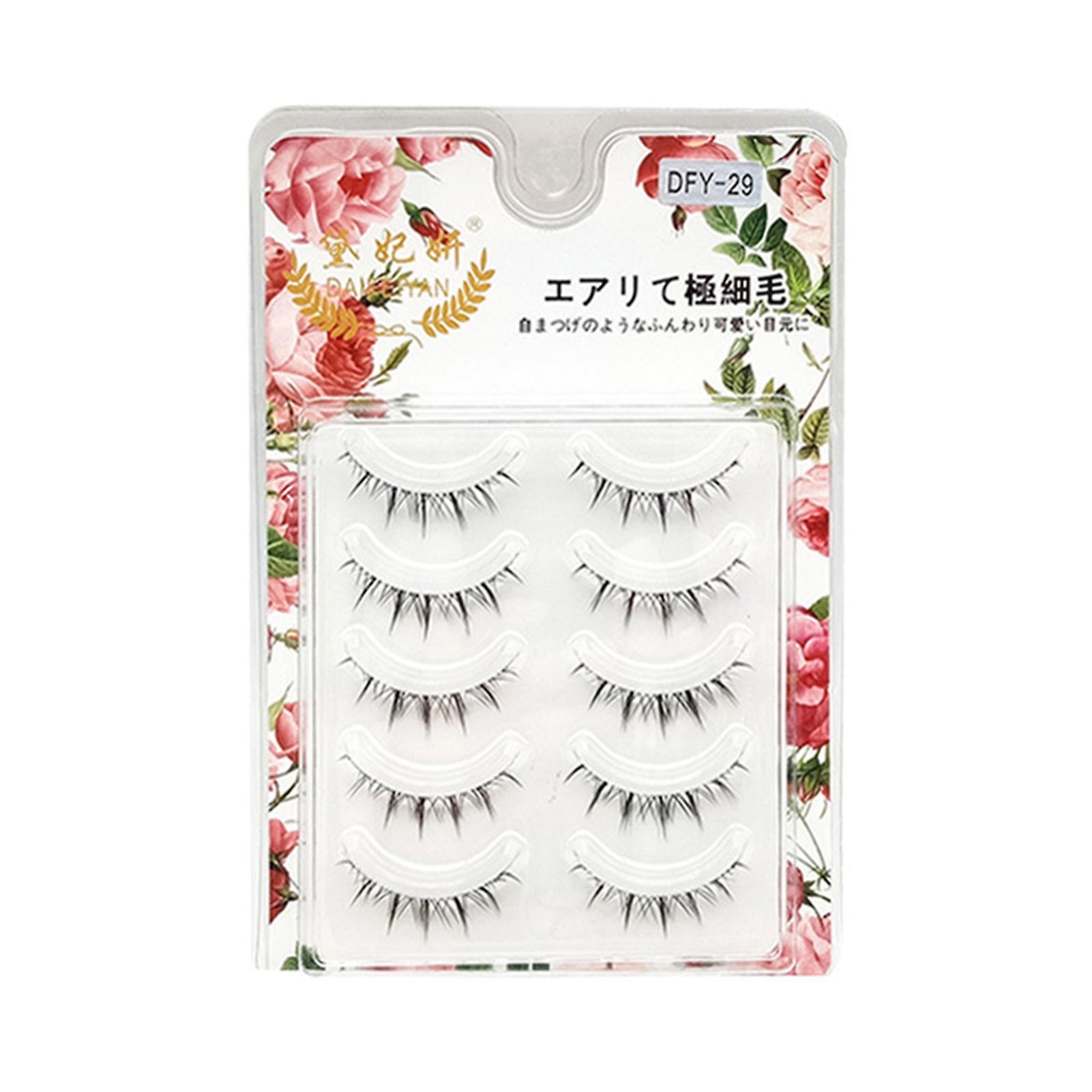 Clear Band Grafting Eyelashes Soft Comfortable Reusable Eyelashes Manga Eyes For Women And Young Girls