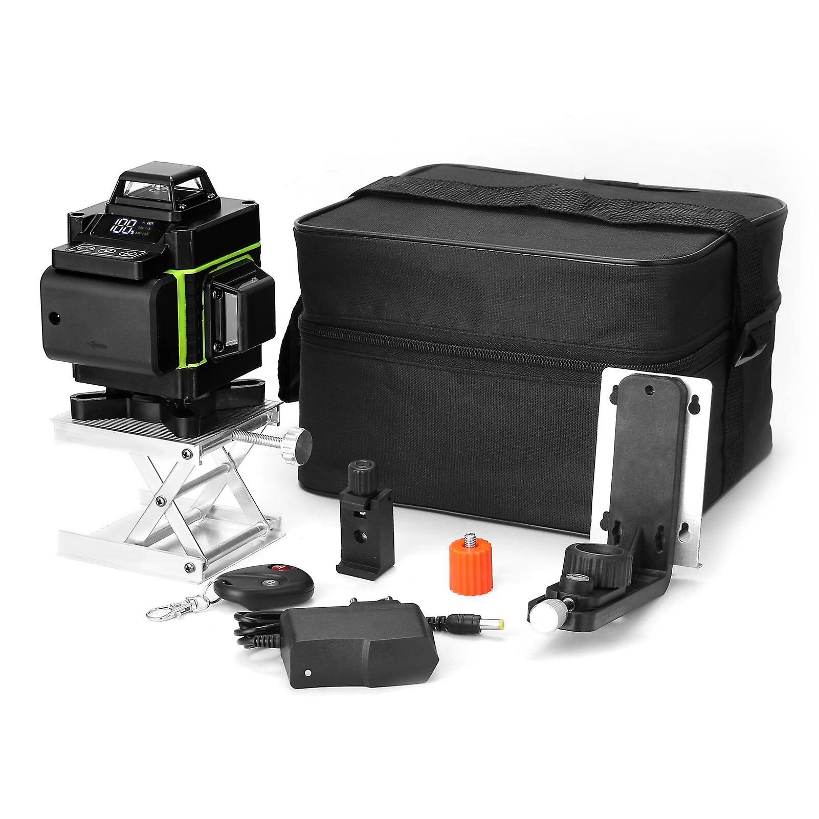 Lcd Display 16 Lines Laser Level Tool Vertical Horizontal Line 3° Self-leveling With Laserline Brightness Adjustable Laser Level