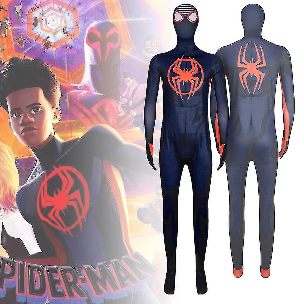 Across The Spider-verse Kostüm für Erwachsene, Morales Jumpsuits Fancy