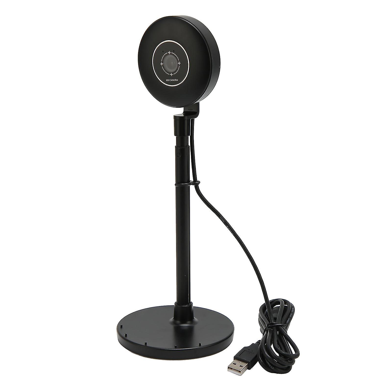 HD Webcam 1080P Noise Reduction Driver Free Plug and Play Adjustable Laptop Webcam for Computers 