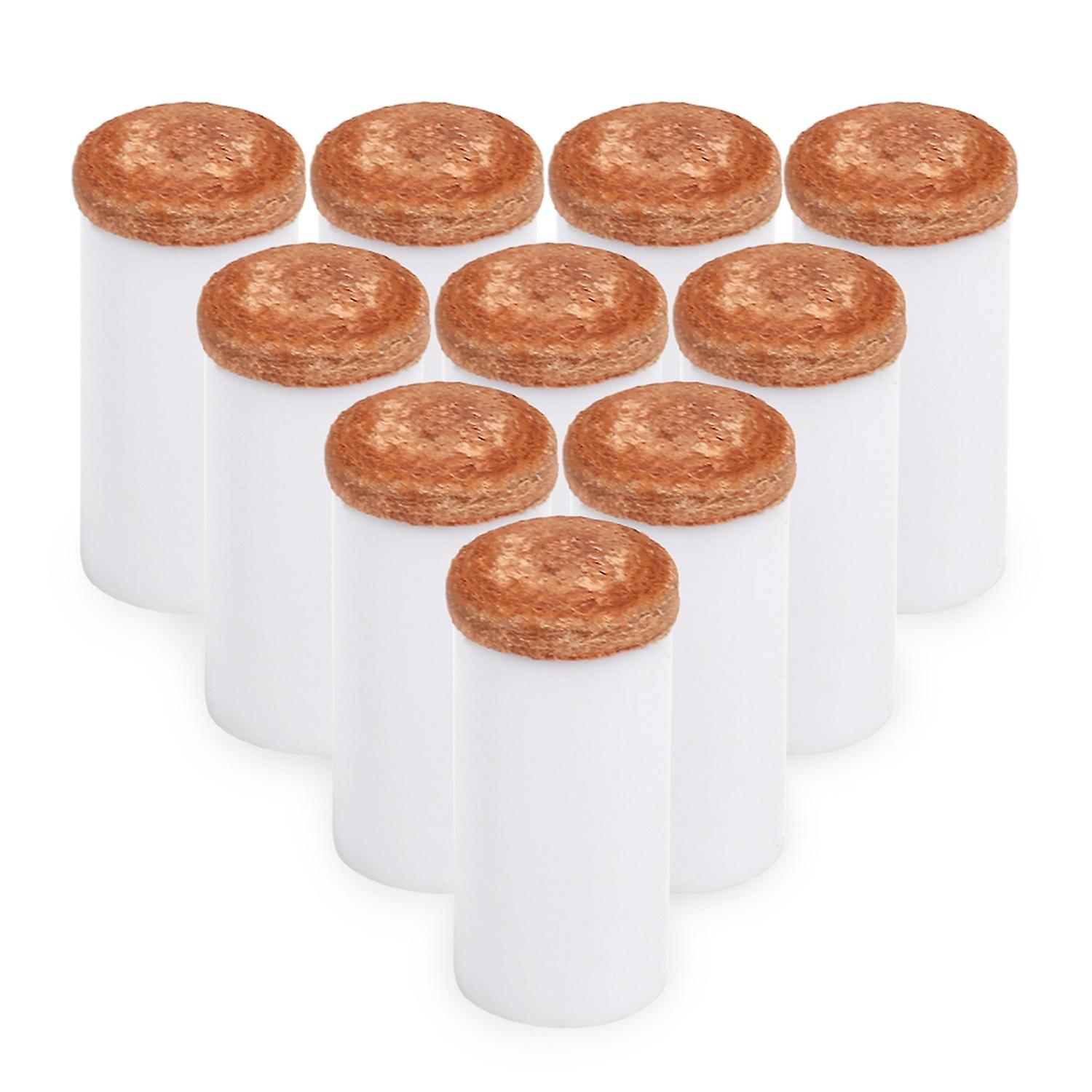 10PCS Pool Cue Tips Hard Plastic Cue Stick Ferrules Billiard Cue Head 12MM / 13MM OuterDiameter