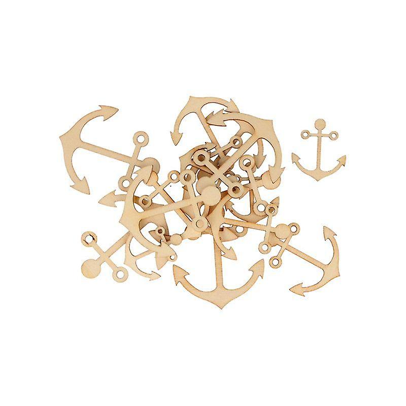 30 mini wooden decorations - Boat Anchors