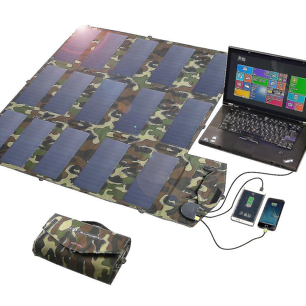Solar Panel Foldable Solar Charr 5v Usb 18v Output For Home Outdoor