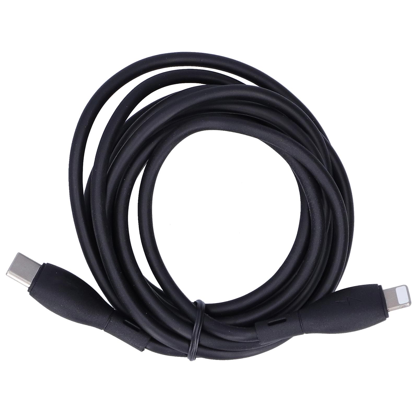 KUULAA 20W Soft Black Charging Cable - 2M Durable, Tangle-Free, High-Performance Cord