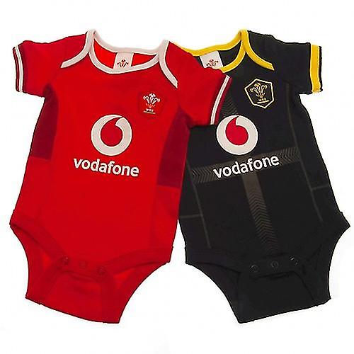 Wales RU Baby Bodysuit (Pack of 2)