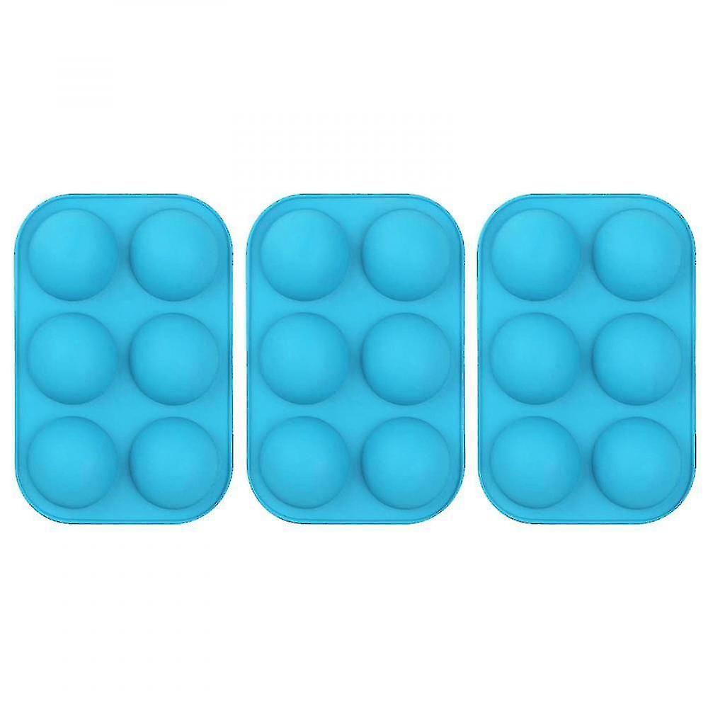 Cookware Sets Medium Semi Sphere Silicone Mold Mold For Making Chocolate Cake Jelly Blue