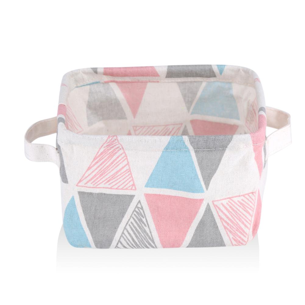 Foldable Convenient Storage laundry Box Basket Keep Table Tidy Decor Colorful Triangle