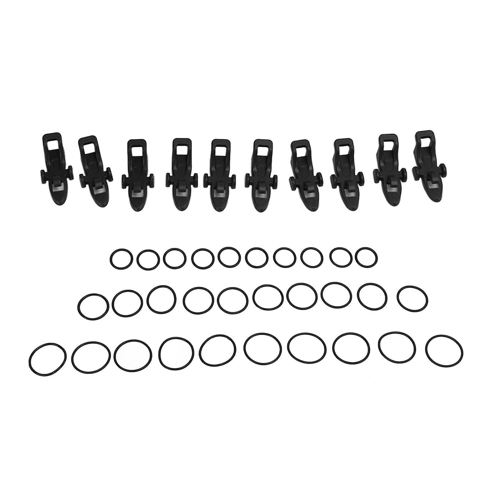 Fishing Rod Hook Keepers, Elastic Rubber Rings