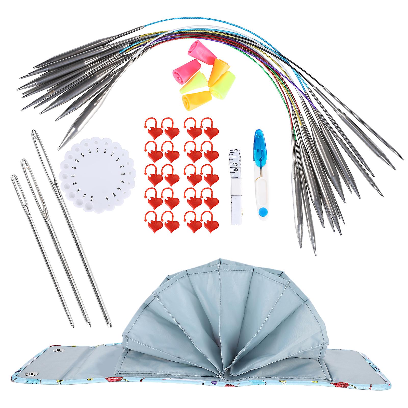 Knitting Needle Set Circular Knit Picks Options Interchangeable Sewing Embroidery Supplies 40cm