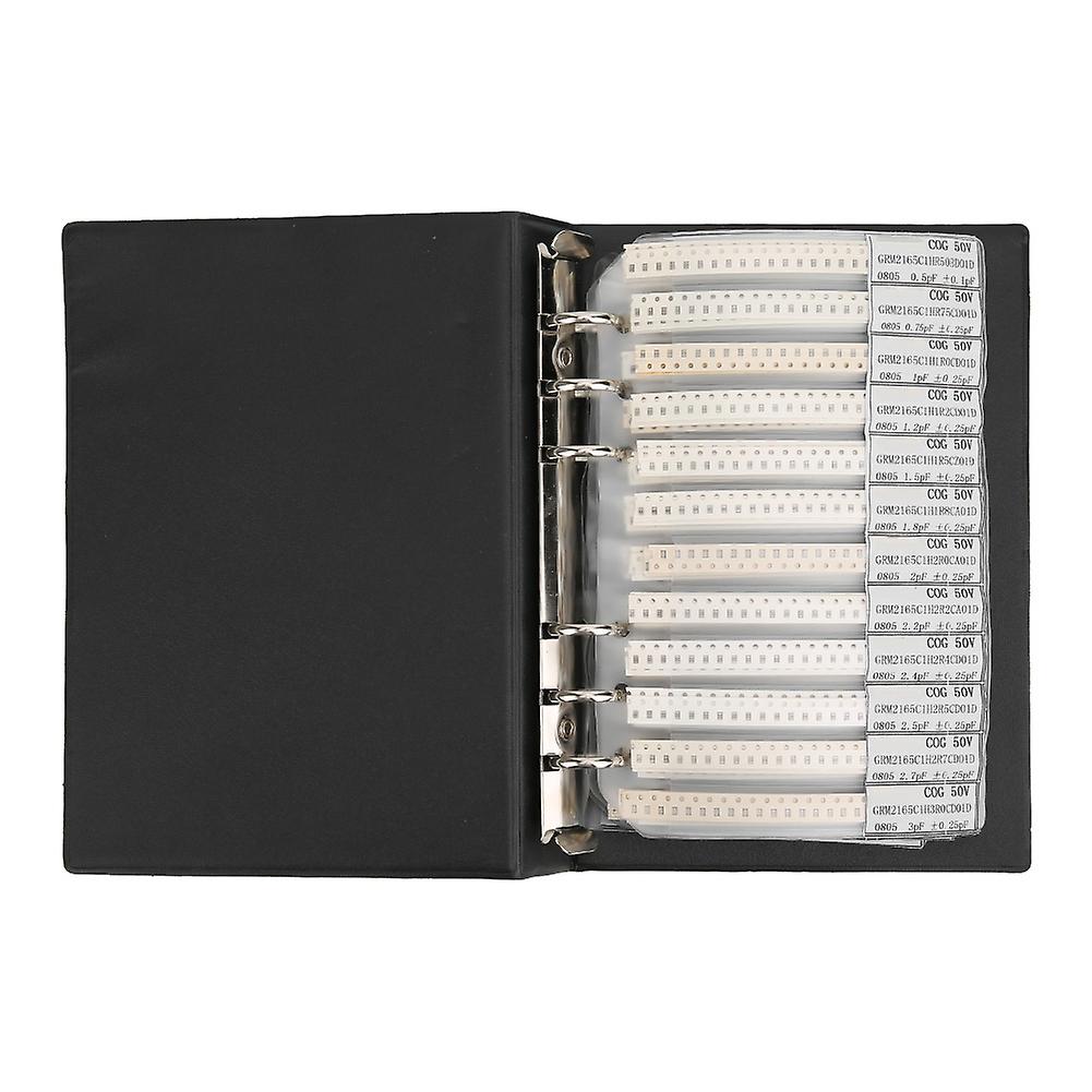 0805 Series 92 Types Capacitors Electronic Components Kit Plastic Sample Book Black