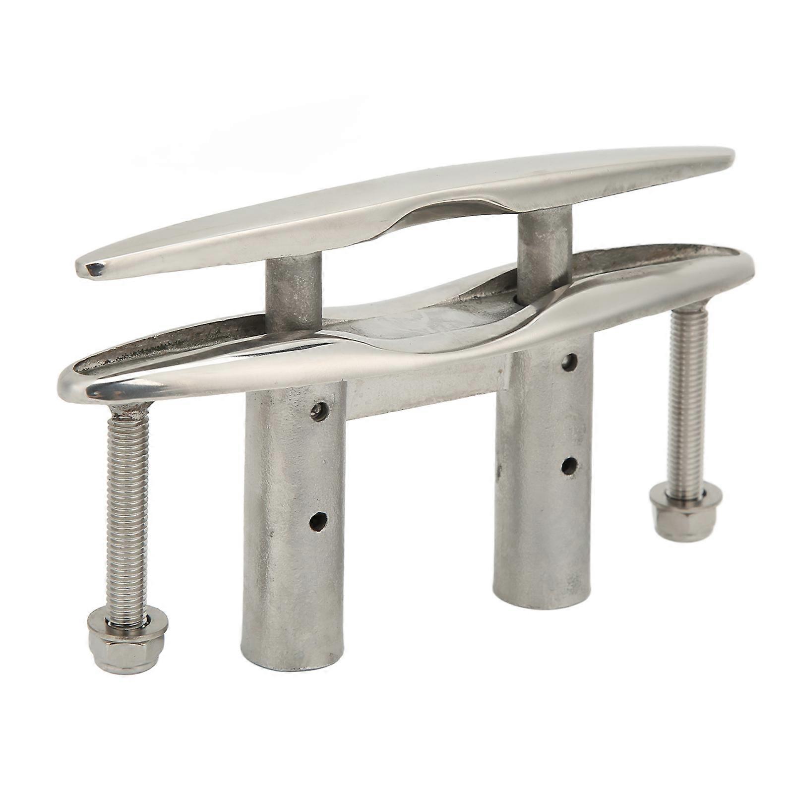 Heavy Duty Marine Dock Cleat,6in Pull Up Boat Boat Cleats Stainless Steel Marine Dock Cleat High-Intensity Output