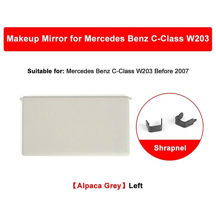 Cache Miroir Pare-Soleil Mercedes Classe C W203 2001-2007 - Noir/Beige - Référence A2038102110