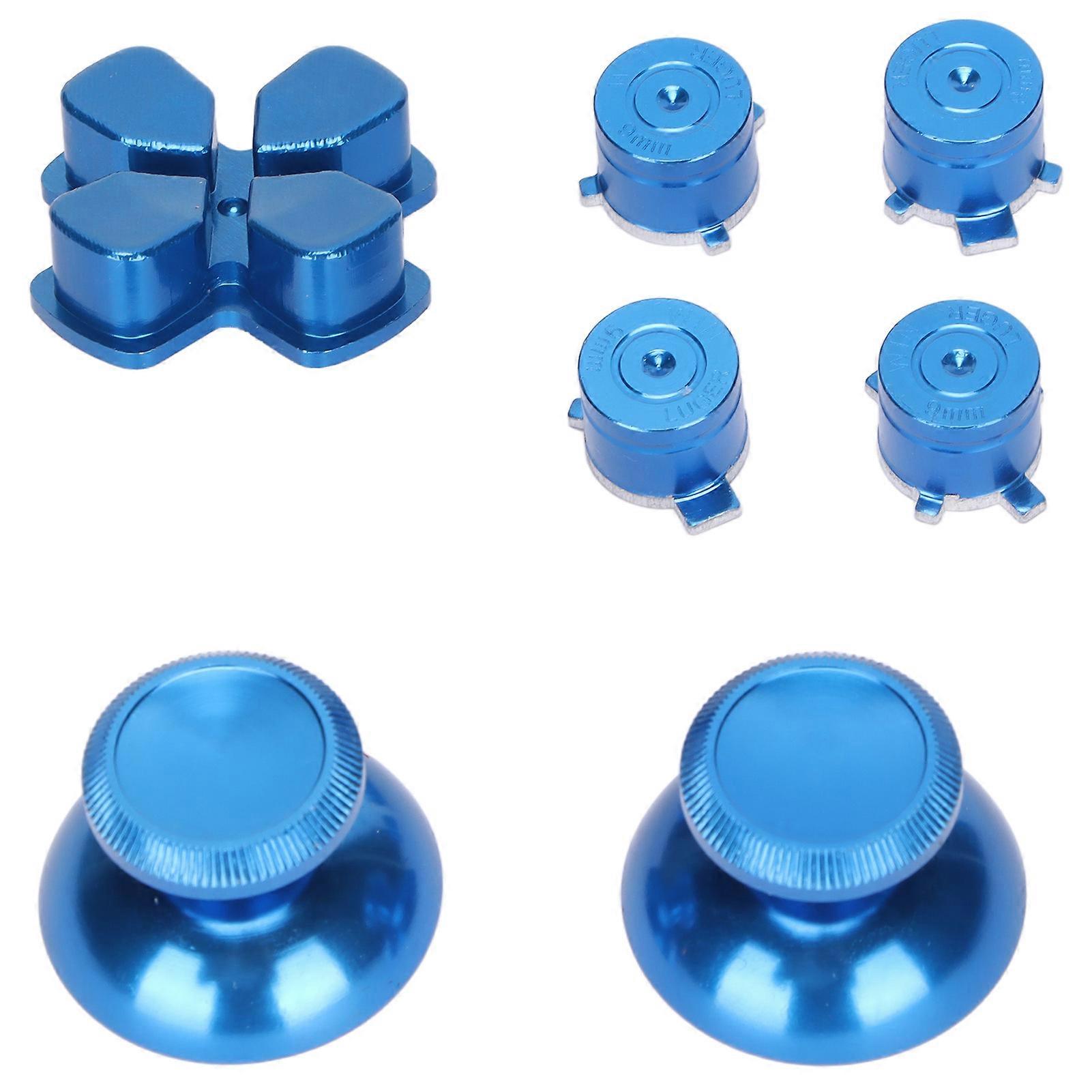 Controller Button Joystick Key Aluminum Alloy ABXY Buttons for Playstation5 ControllerBlue