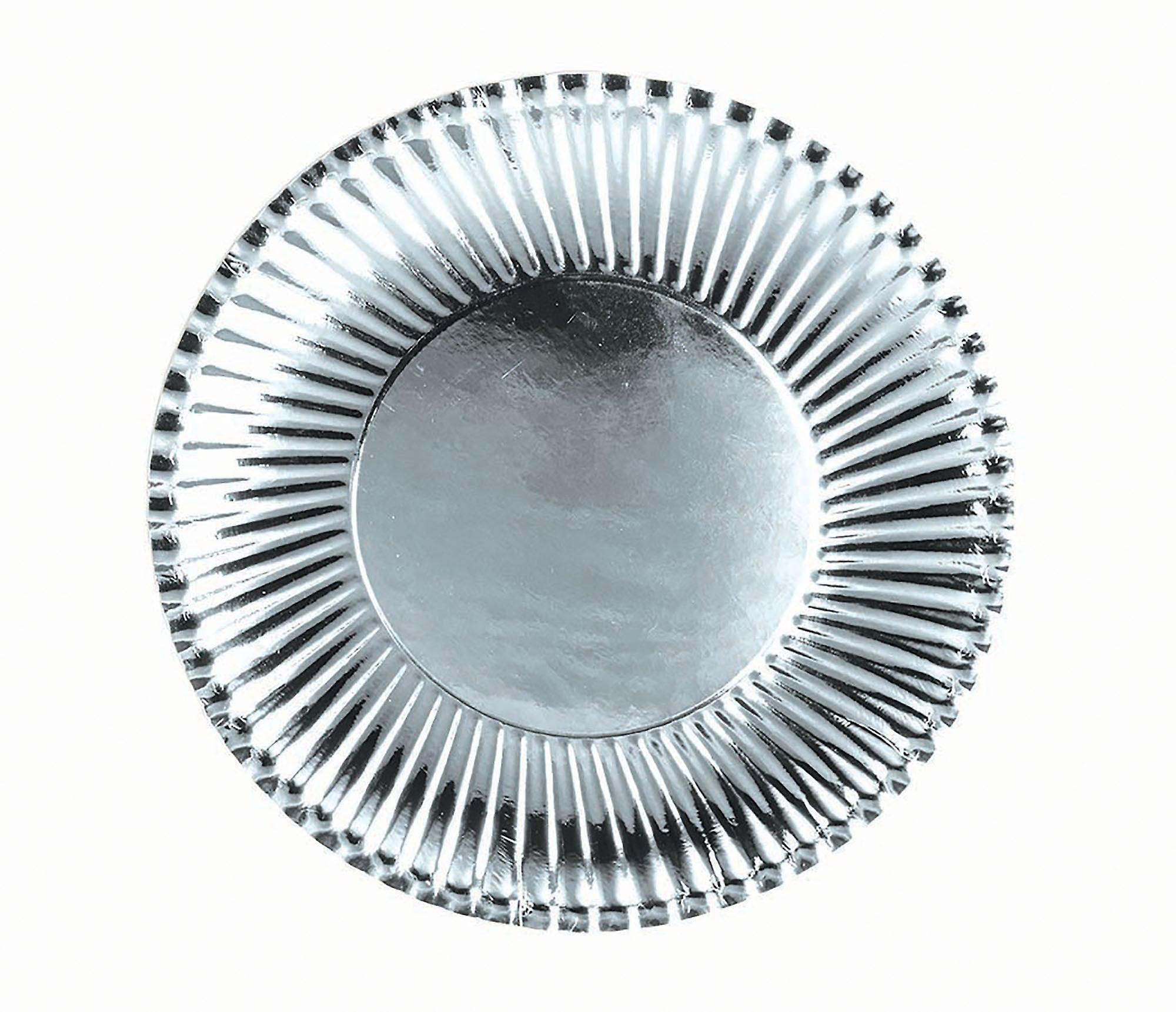 Silver Paper Plates Sml. 10 Pack 18cm X82936