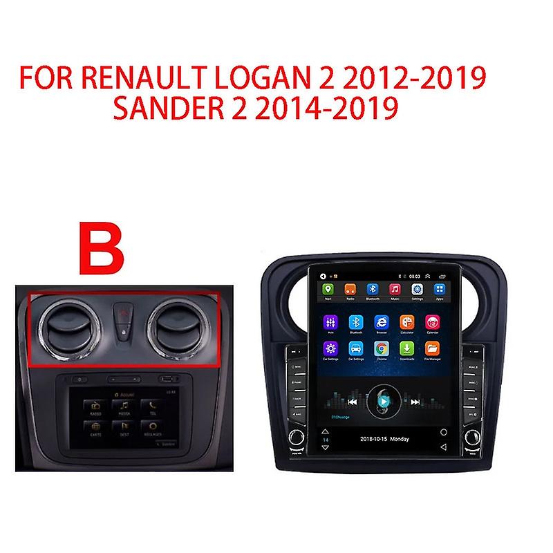 Android For Renault Logan 2 2012-2019 Sander 2 2014-2019 Tesla Type Radio Multimedia Video Player