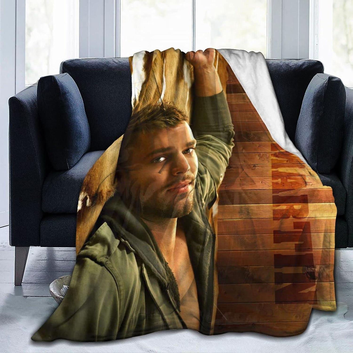 Flanellteppe Ricky San Juan Martin Sengetøy Fleece Teppe Myk Thow Tepper Air Condition Teppe For Sofa Sofa Stue Soverom A2308