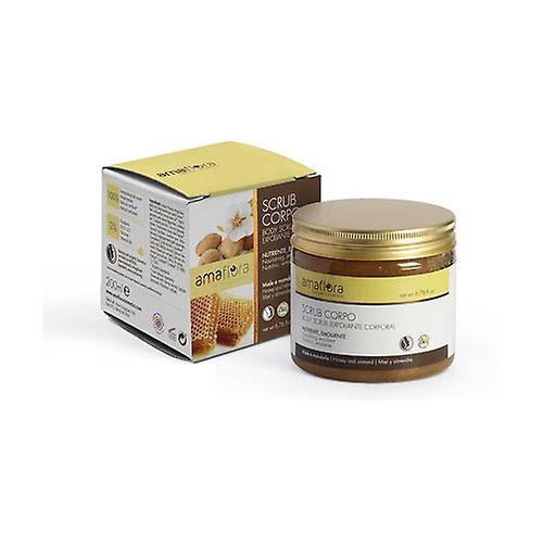 Honey and almond body scrub 200 ml of cream