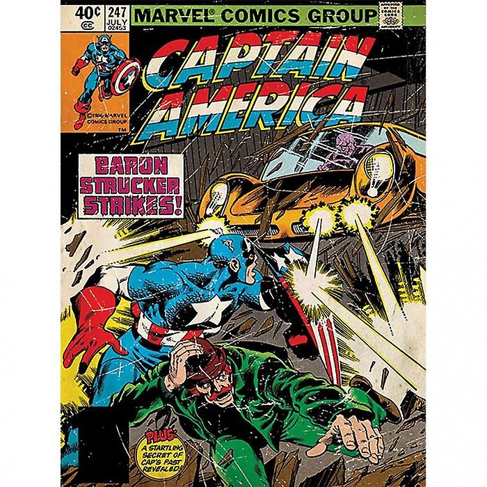 Captain America Baron Strucker Strikes Canvas Print