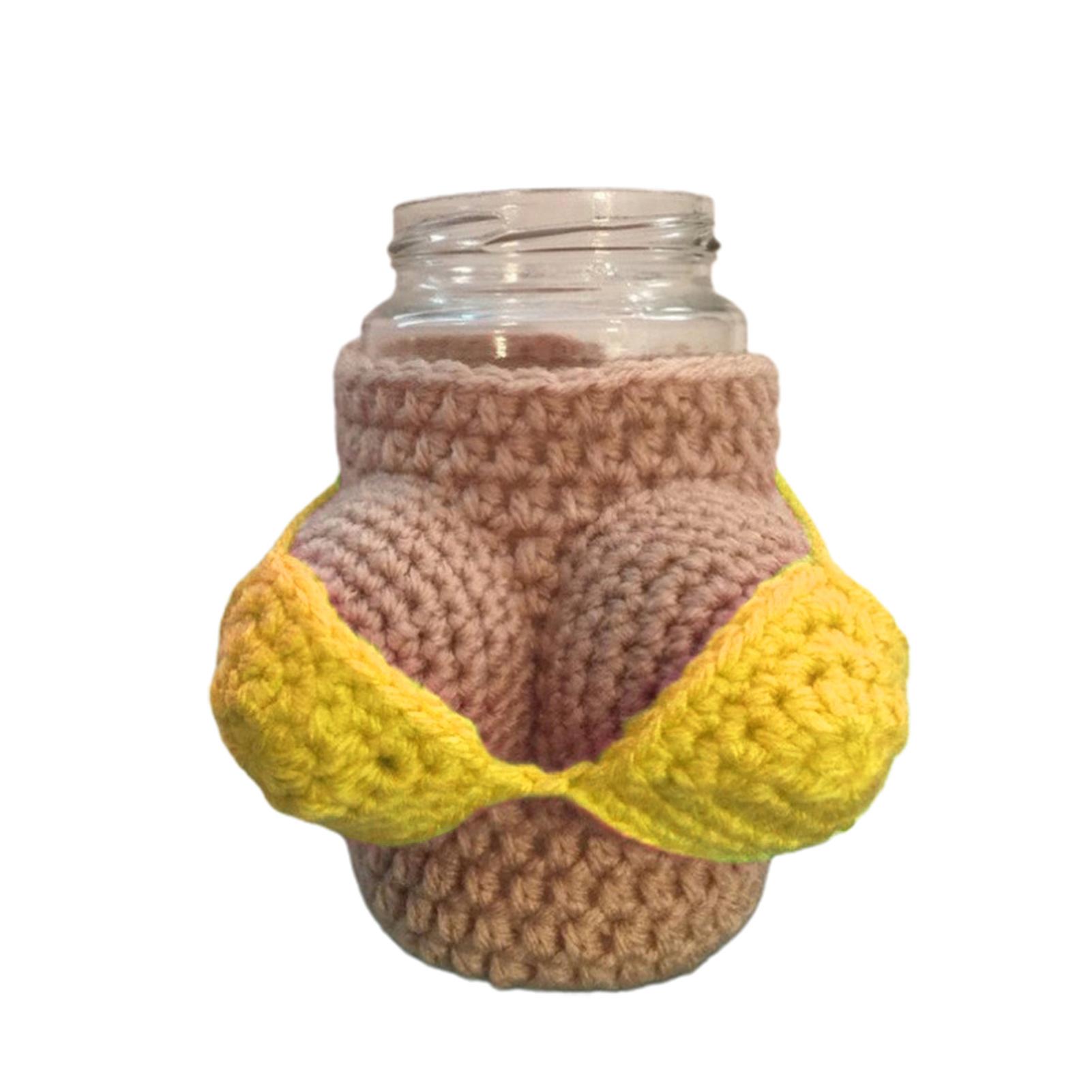 Handmades Knitted Wine Bottle Holder Easy Using Wine Bottle Protector Gift for Friend Family