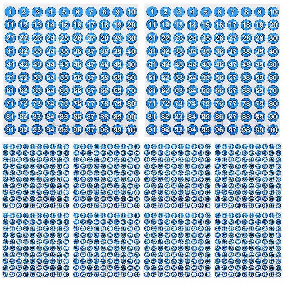 Newway50 Sheets  Number Stickers Number Label Stickers Clothes Classification Stickers Clothes Numbe