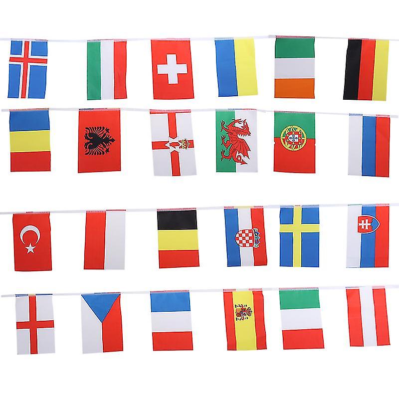 1pcs European Cup String Flag