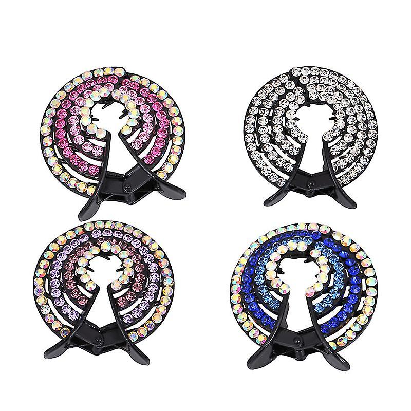 4pcs Hair Bun Barrette