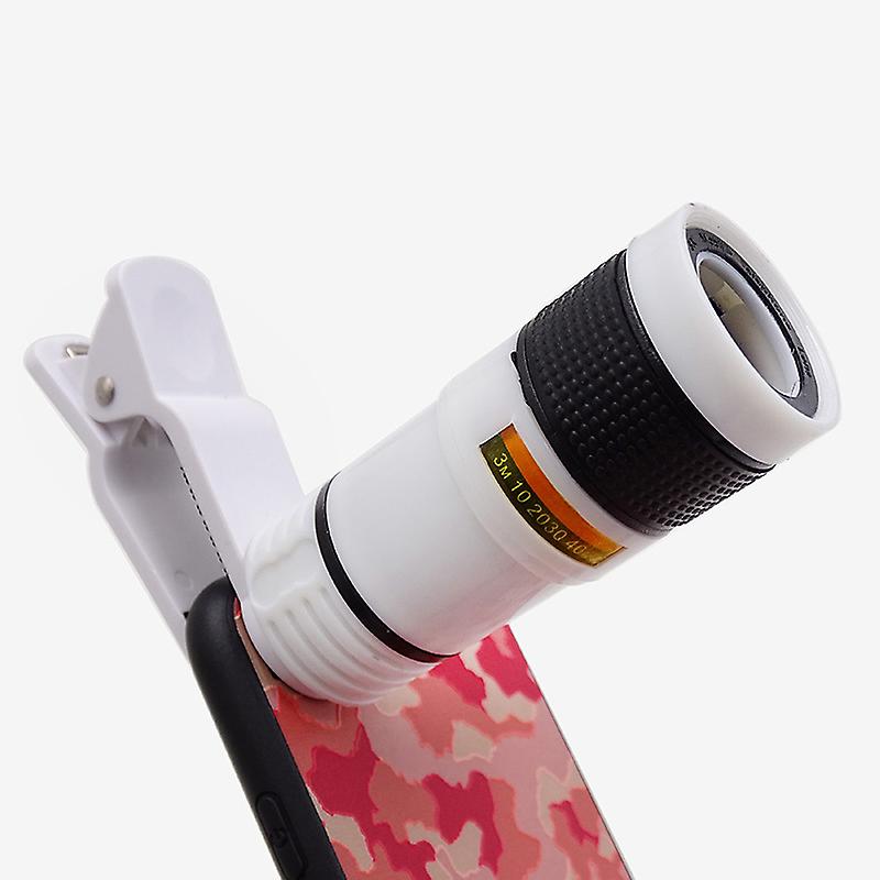 עדשת טלסקופ טלפון נייד מונוקולרי אייפון נייד עדשת זום מתכווננת עדשת מצלמת סמארטפון אוניברסלית