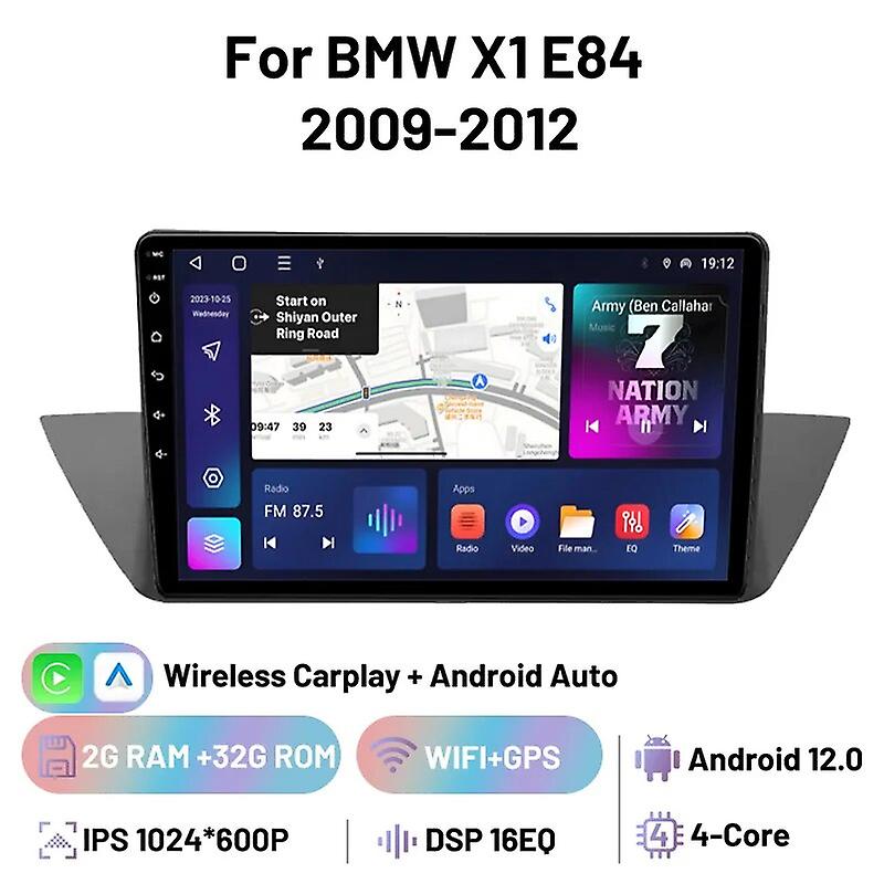 Autoradio Android 13 Wifi Carplay Multimedia Player GPS Navigation Autoradio für Bmw X1 E84 2009 2010 2011 2012 2013 2014 2015