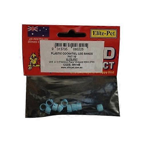 COCKATIEL 高品质耐用精英宠物塑料腿环 10 件装