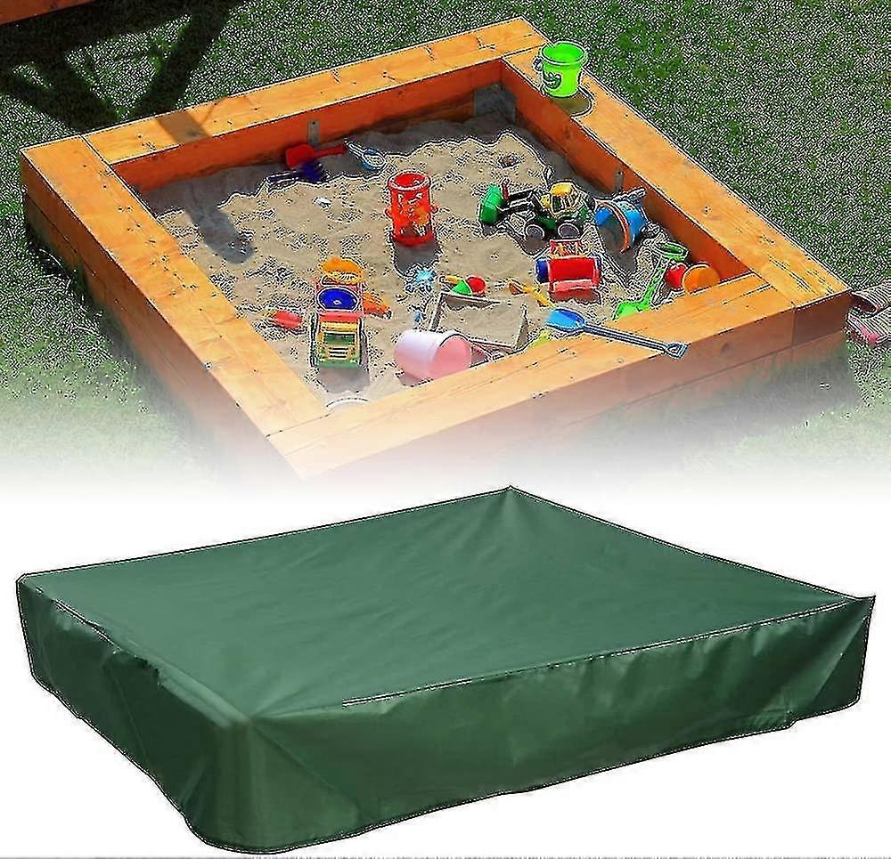 Lawn Mower Covers 150x150 cm Green Oxford Waterproof Sandpit Cover 70% UV Protection and Drawstring