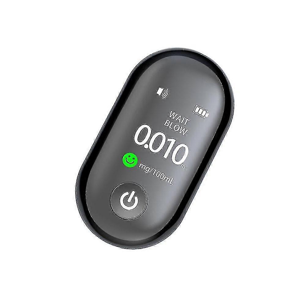 Mini Portable Alcohols Detector Non-contacting Breath Blow Tester Quick Response Tft Display Screen High-sensitive Electronic Breathalyzer With 3-colo