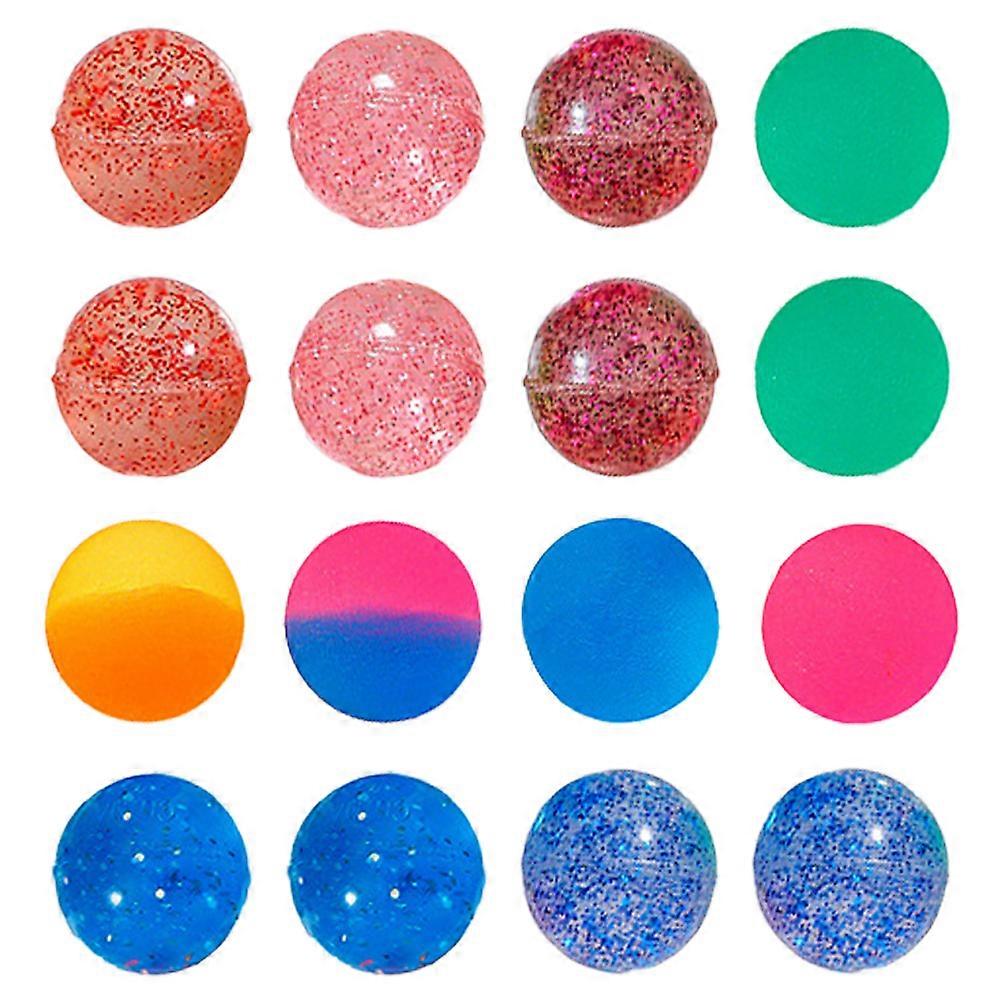 24pcs Colorful Bouncy Balls Party Favors for Kids Bright Color Elastic Bouncy Balls