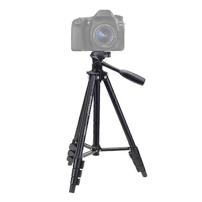VCT-681 138cm 4-Section Folding Aluminum Tripod Stand
