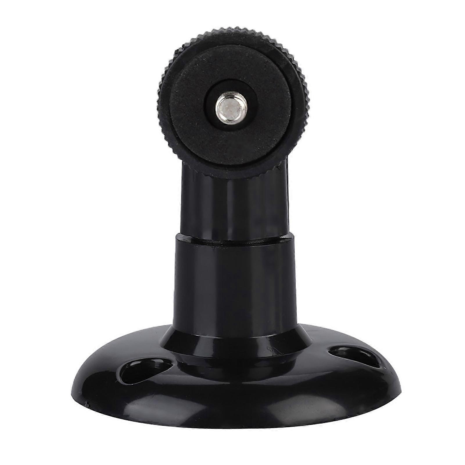 Surveillance CCTV Camera Stand Wall Mount Bracket  Rotatable Mini Camera Support Stand Black