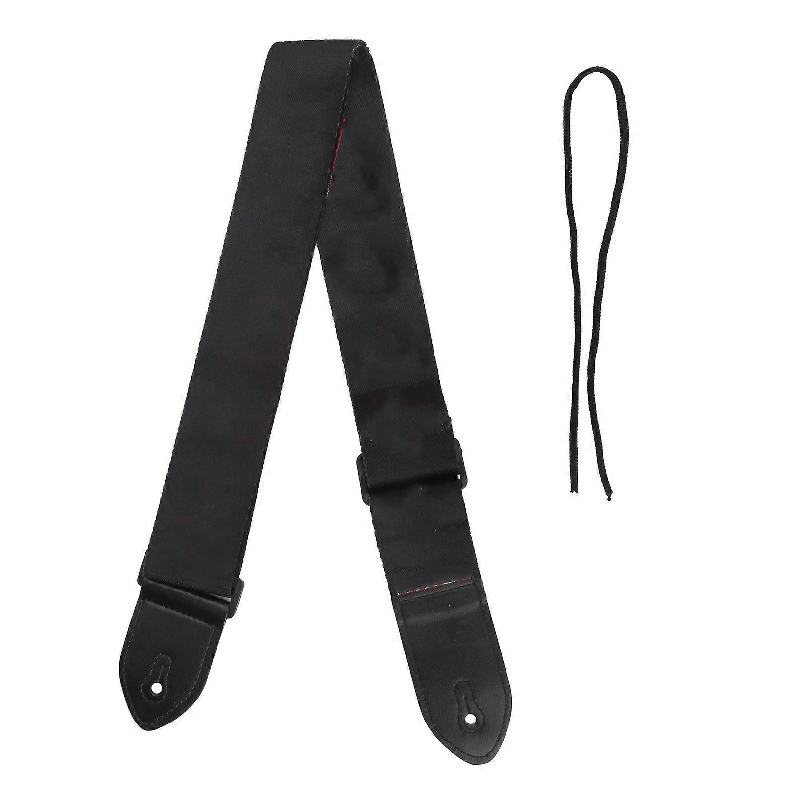 Guitar Strap Shoulder Printed Painted Adjustable Accessory With Pu Leather End For Acoustic