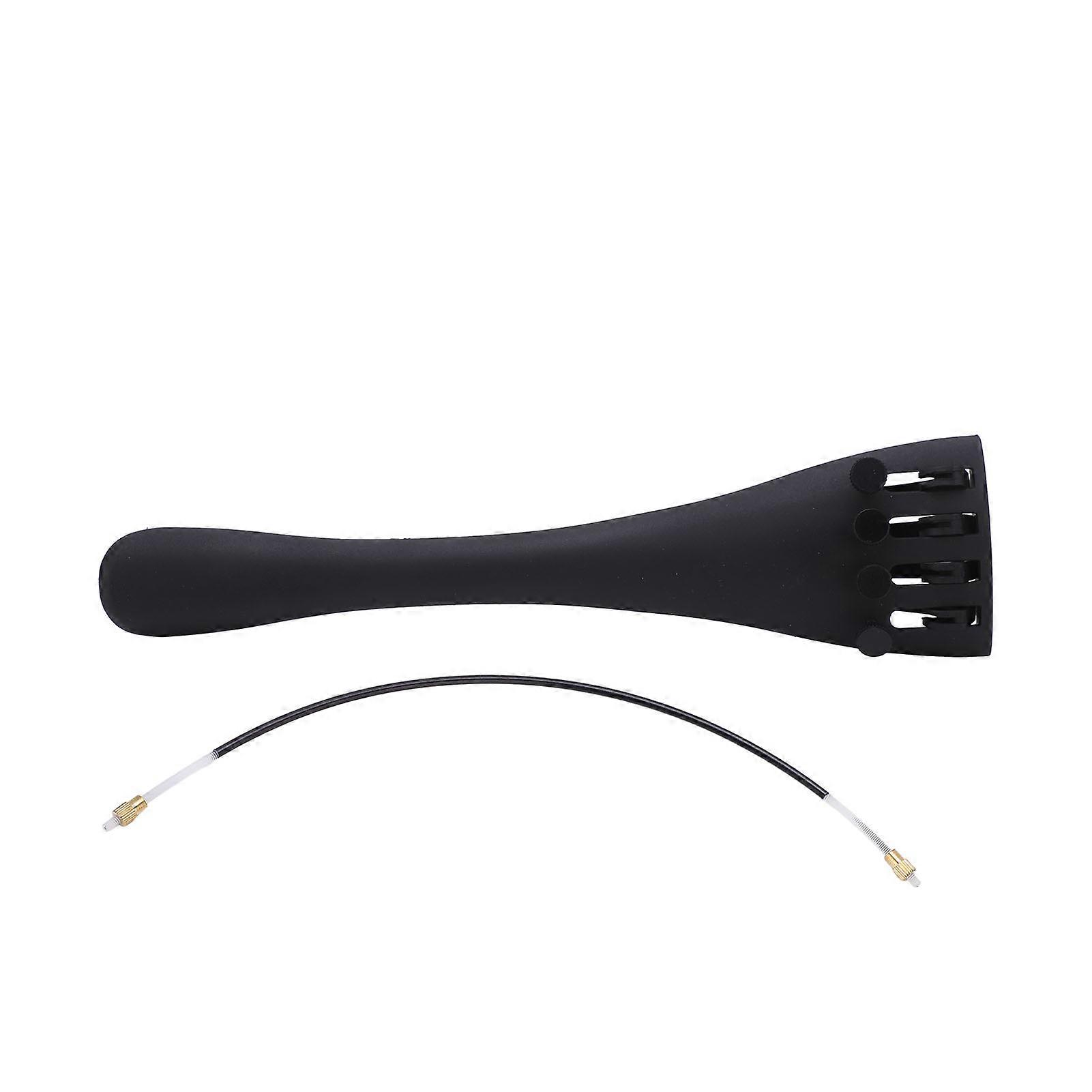 4/4 Cello Tailpiece Carbon Fiber 4 Tuners String Board με λεπτή ρύθμιση νάιλον ουρά μέρη εντέρου