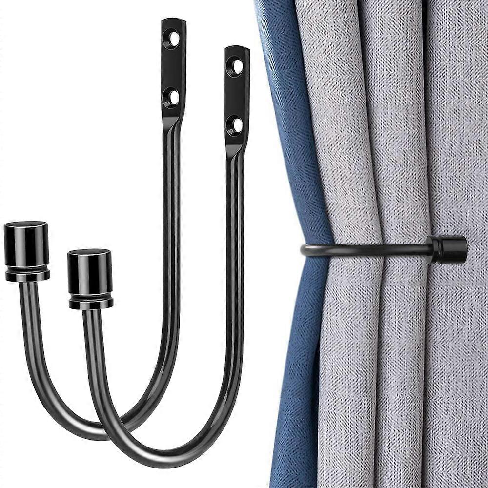 Curtain Holdbacks U Metal Hooks - Premium Quality Drapery Tiebacks