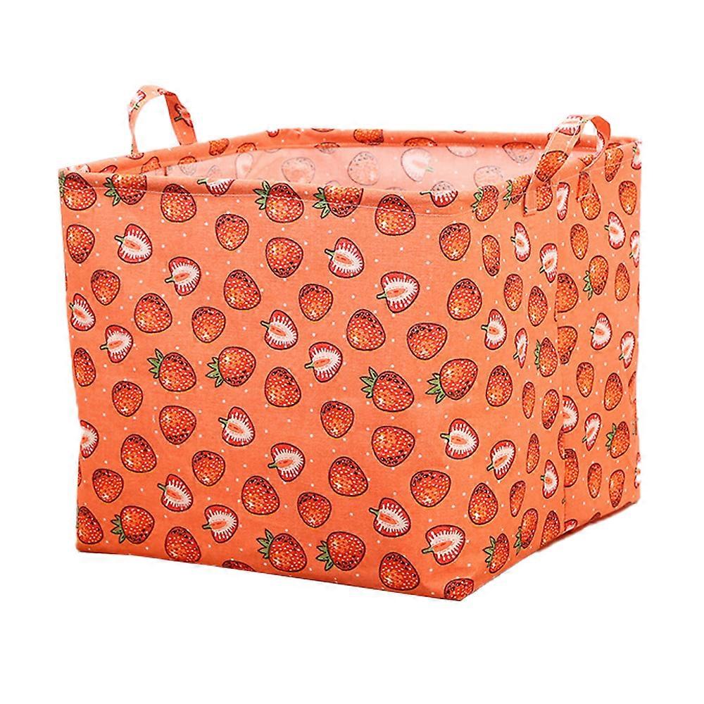 Cotton and linen storage basket snacks sundries clothes sorting box