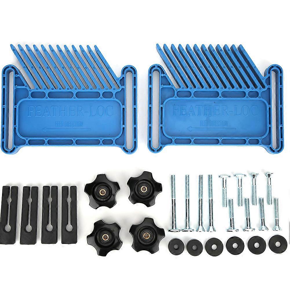 Woodworking Feather Board Inverted Square Power Tool Accessories Unique Chamfer GrooveSquare Feather Board B Style Blue YEMAA
