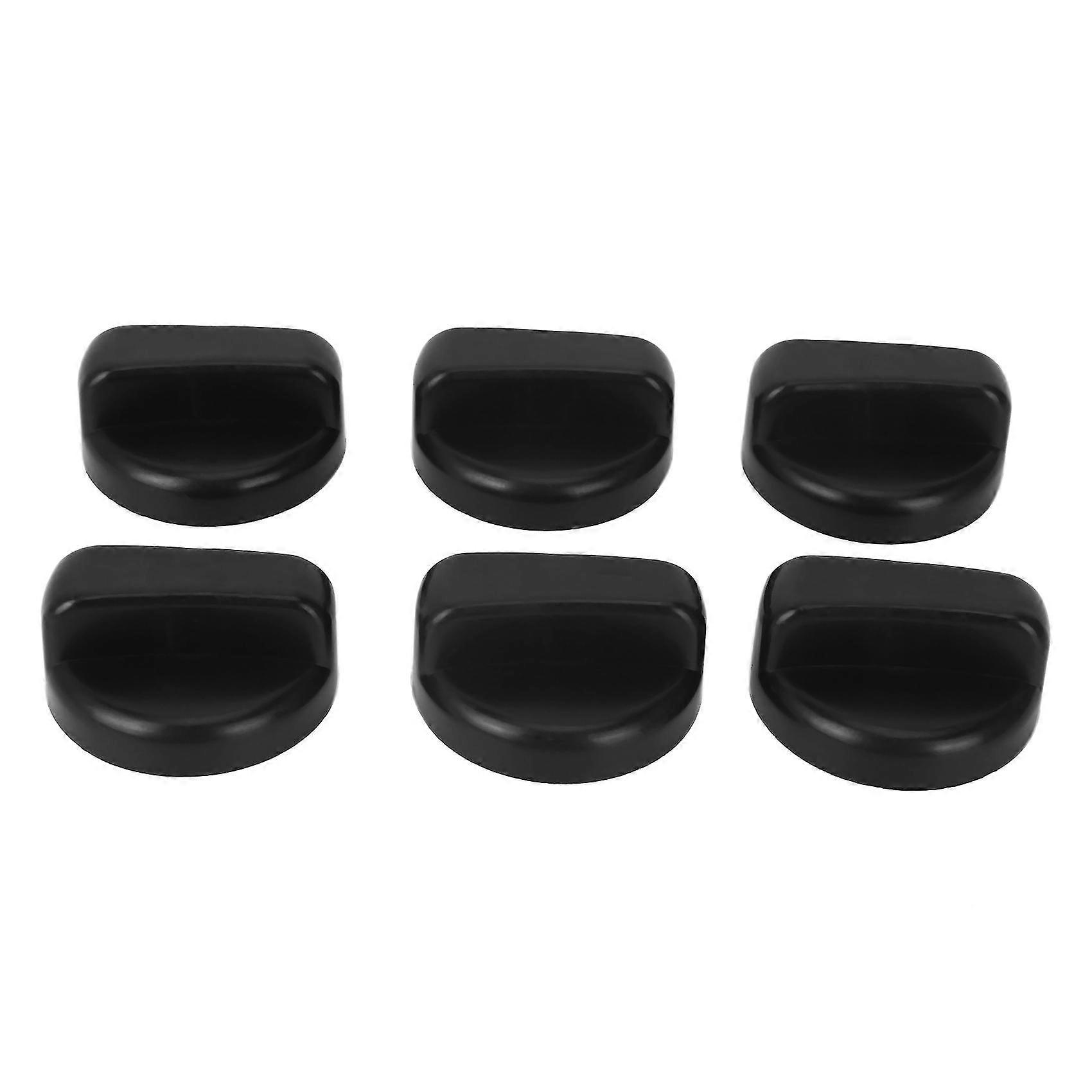 24 Pcs Kitchen Black Plastic Gas Stove Cooker Control Knobs