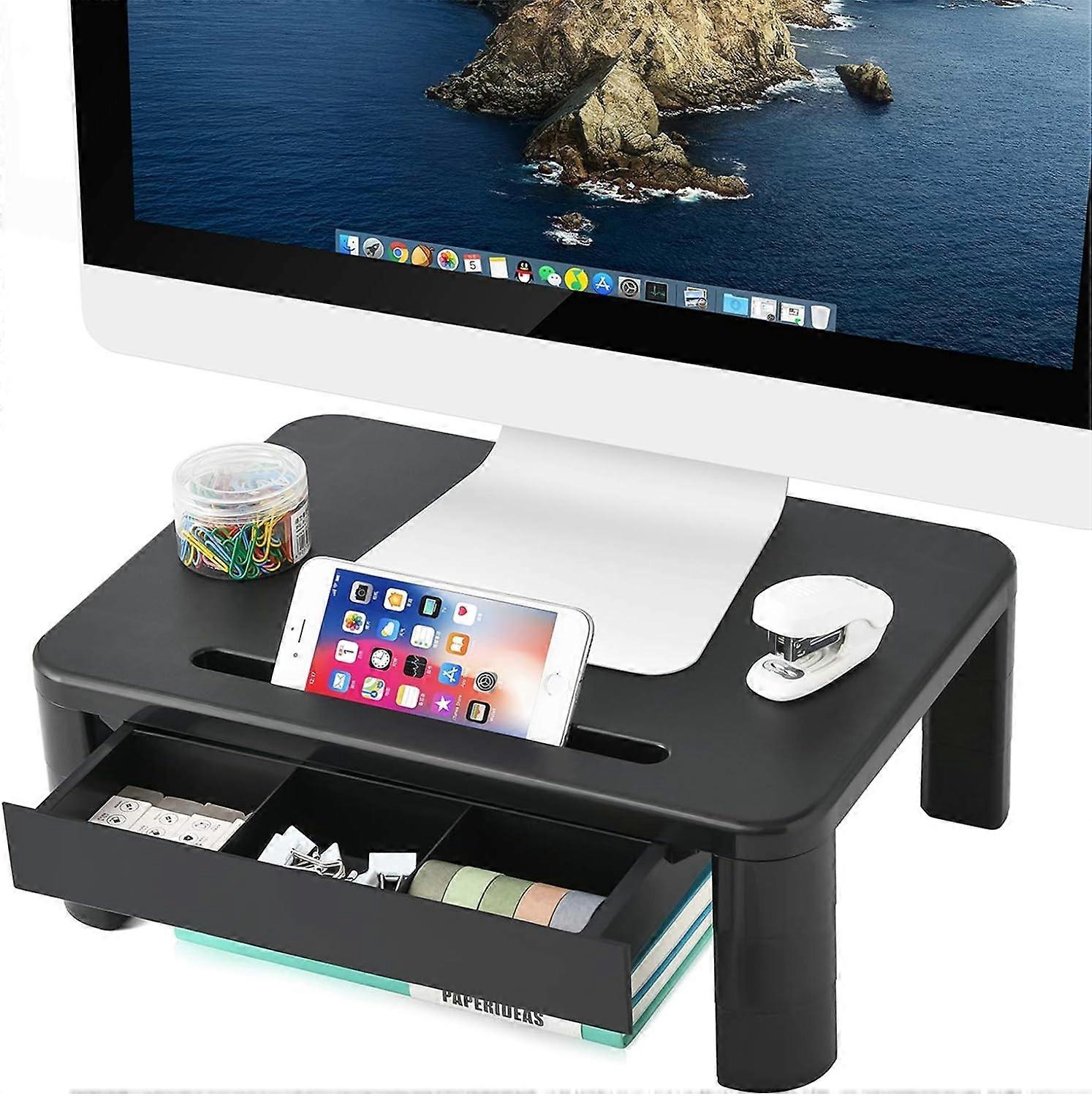 حامل الكمبيوتر الناهض مع درج 3 ارتفاع قابل للتعديل رصد حامل الناهض بنيت مع الهاتف